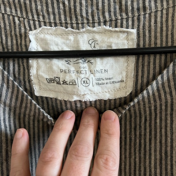 Not Perfect Linen Hamburg top - Picture 2 of 3